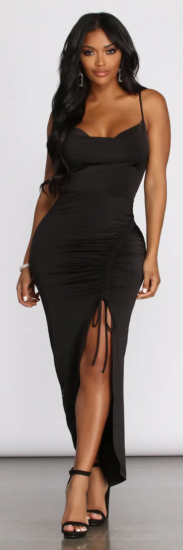 Ruched To Perfection Midi Dress