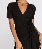 Spot Me Woven Ruffle Mini Dress