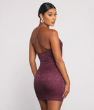 Sweet And Flirty Lace Mini Dress