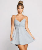 Moment of Shine Glitter and Rhinestone Skater Dress