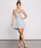 Moment of Shine Glitter and Rhinestone Skater Dress