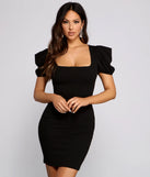Sweet Moments Puff Sleeve Mini Dress