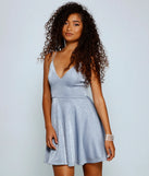 Glitzy And Gorgeous Glitter Knit Skater Dress