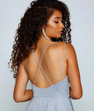 Glitzy And Gorgeous Glitter Knit Skater Dress