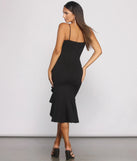 Bring the Flair Crepe Ruffled Dress