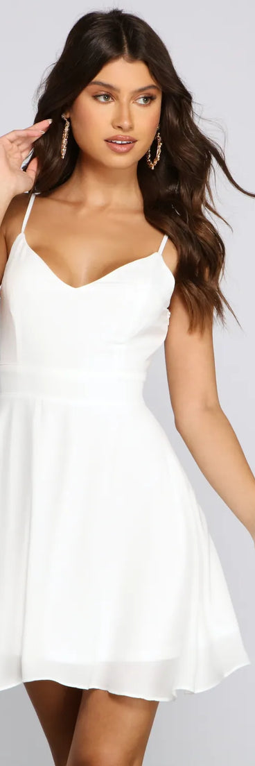 All About Floral Lace Skater Dress