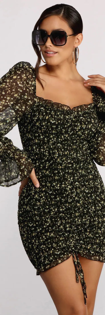 For The Love of Florals Mini Dress