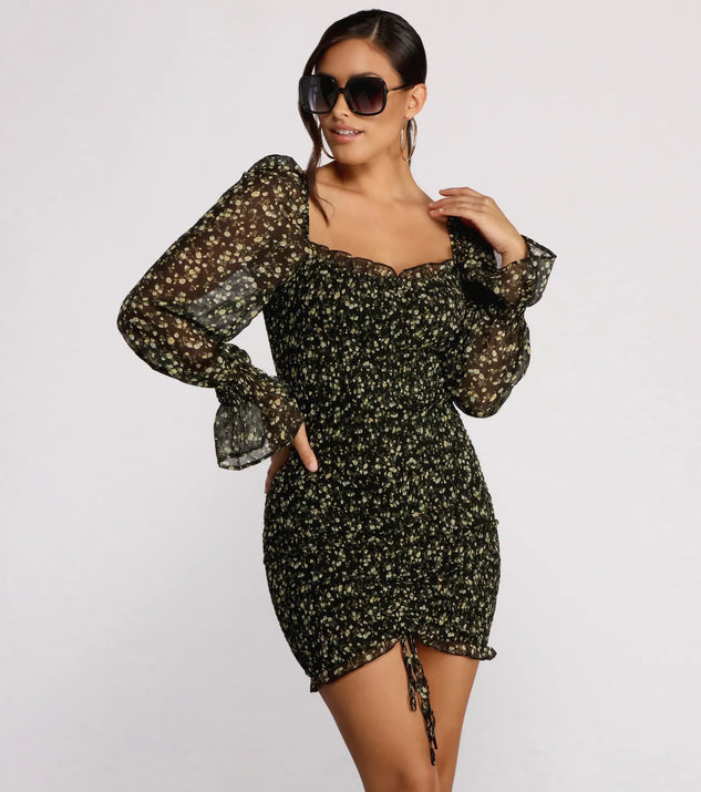 For The Love of Florals Mini Dress