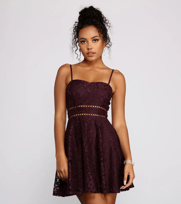 Sweet Darling Lace Mini Dress