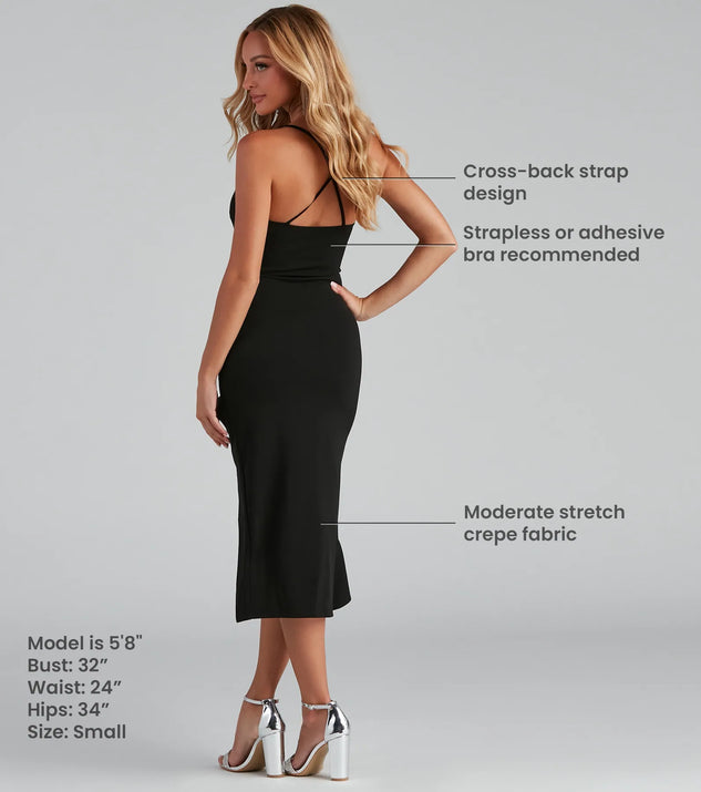 flair ruffle detail midi dress Add Some Flair Ruffle Detail Midi Dress Oshnow