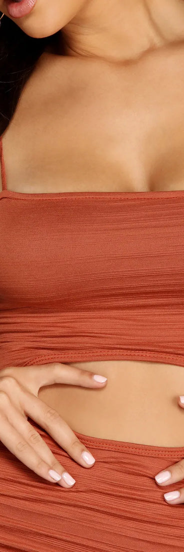 Ruched To The Maxi Knit Dress