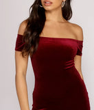 Velvet Luxe Bodycon Midi Dress