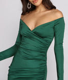 Feelin' Luxe Off-The-Shoulder Mini Dress