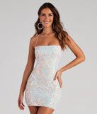 Turn heads at Prom 2025 in this natural prom dress, where statement-making details meet the iconic style of the Gorgeous Shine Sequin Mini Dress .