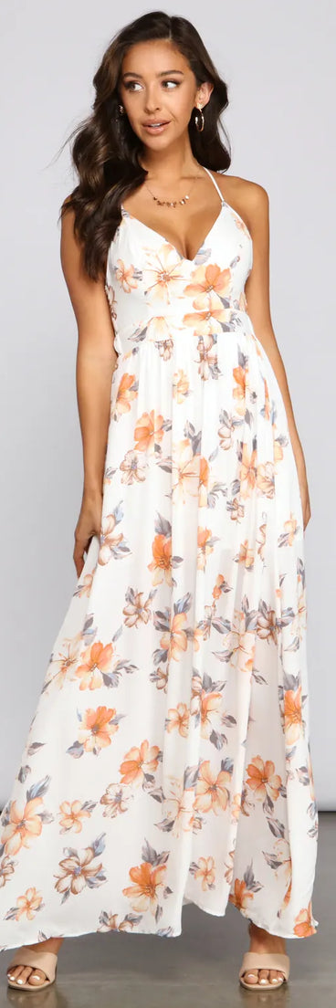 Spring Into Florals Maxi Dress