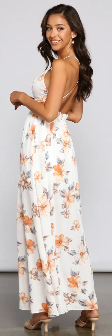 Spring Into Florals Maxi Dress