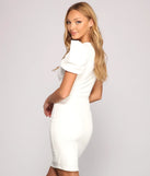 Sweet Moments Puff Sleeve Mini Dress