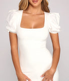 Sweet Moments Puff Sleeve Mini Dress