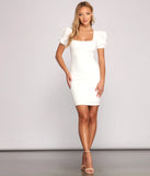 Sweet Moments Puff Sleeve Mini Dress