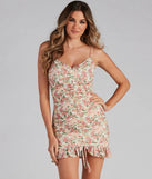 Dreamy And Chic Floral Mini Dress