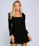 Everyday Chic Ruffled Mini Dress