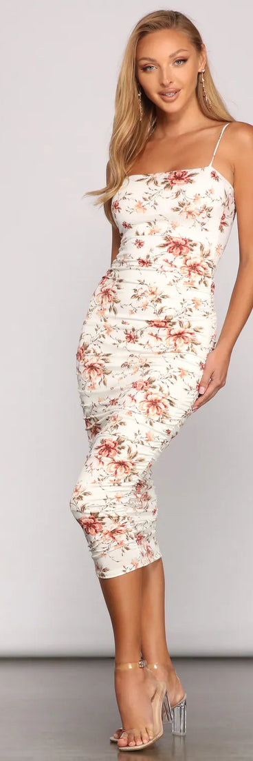 Brunch-Ready Floral Midi Dress