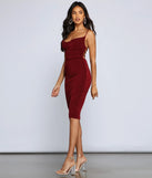 Stylish And Chic Slinky Knit Midi Dress