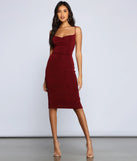 Stylish And Chic Slinky Knit Midi Dress