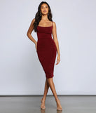 Stylish And Chic Slinky Knit Midi Dress