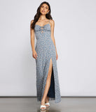 Floral Dreams High-Slit Maxi Dress