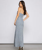 Floral Dreams High-Slit Maxi Dress