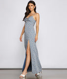 Floral Dreams High-Slit Maxi Dress