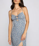 Floral Dreams High-Slit Maxi Dress