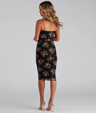 Romantic Vibes Floral Mesh Midi Dress
