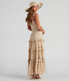 Swept Away Floral Ruffled Maxi Dress