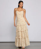 Swept Away Floral Ruffled Maxi Dress