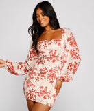 Total Sweetheart Smocked Floral Dress
