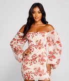 Total Sweetheart Smocked Floral Dress