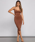 The Luxe Level Sleeveless Midi Dress
