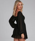 Go With The Flow Chiffon Skater Dress