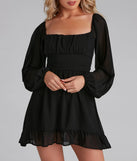 Go With The Flow Chiffon Skater Dress