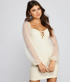 Chic Style Mesh Mini Dress