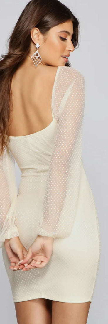 Chic Style Mesh Mini Dress