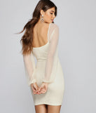 Chic Style Mesh Mini Dress