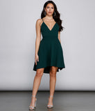 Go With The Flow High-Low Crepe Dress