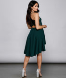 Go With The Flow High-Low Crepe Dress