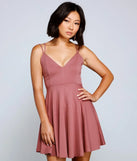 Flirty And Frilly Pleated Skater Dress