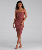 Fab And Flirty Mesh Midi Dress
