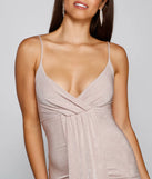 Pure Perfection Slinky Knit Drape Midi Dress