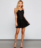 All About That Lace Ruffled Mini Dress